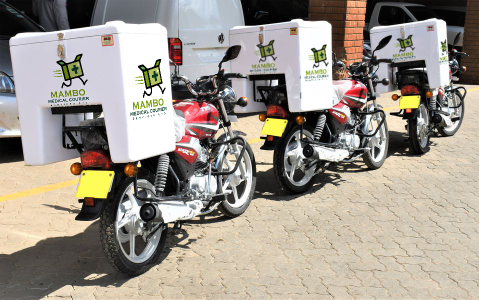 Mambo Medical branded motorcycle fleet