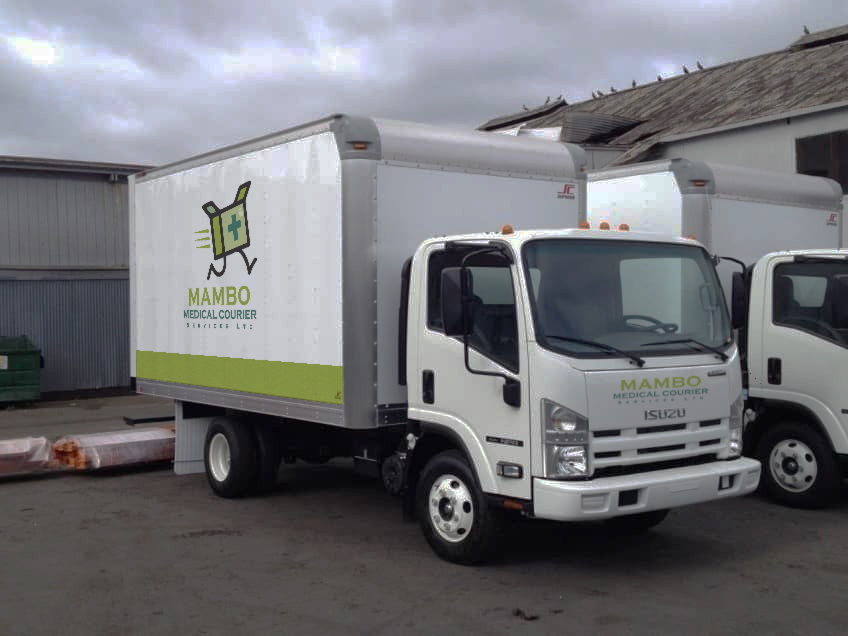 Mambo Medical branded Isuzu truck