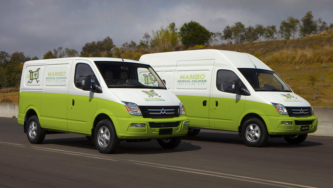 Mambo Medical branded delivery vans